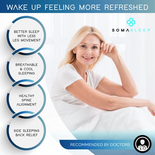 51h3reedtl.jpg SelectSoma Cooling Memory Foam Gel Knee Pillow for Side Sleepers - Pain Relief for Sciatica, Back, Hips, Knees, and Join