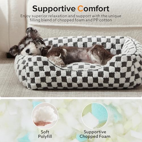 51hikzb4kdl.jpg JOEJOY Medium and Small Dog Bed - Orthopedic Sofa Bed for Puppies, Grey JOEJOY Medium and Small Dog Bed - Anti-Slip Plus