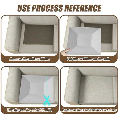 51i5jer4v6l.jpg High-Density Foam Couch Cushion Support for Sagging Seats | 20" X 20" Square Sofa Cushion Replacement Pads, Fix Sags
