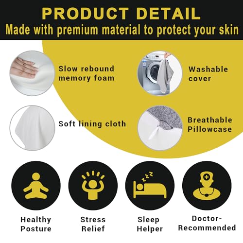 51ibkrtqnfl.jpg Long Knee Pillow for Side Sleepers - Fully Supports Thighs and Knees for Sciatica Pain Relief - Leg Pillow for Side Slee
