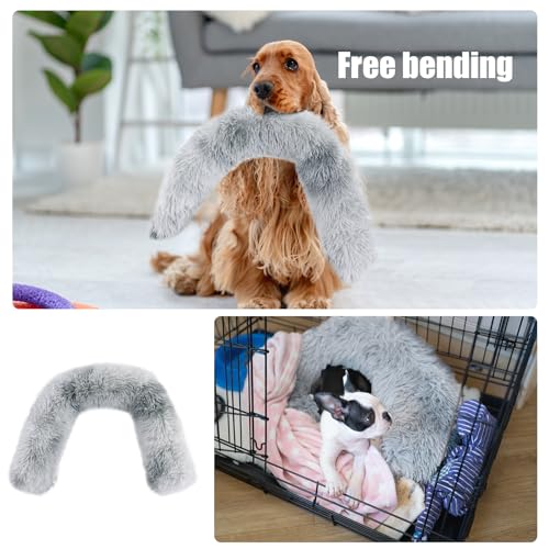 51ixekh04xl.jpg HOMBYSExtraLarge DogPillow with Moldable Function for Anxiety Relief, SoftFauxFur PetCalming Pillow, Large & Medium D