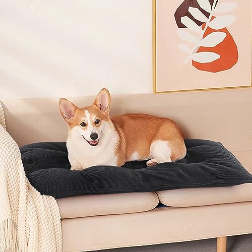 51j0ubbknhl 3.jpg Chew Proof Dog Bed - Indestructible Crate Pad Mat for Aggressive Chewers | Durable and Water Resistant Teething Pupp