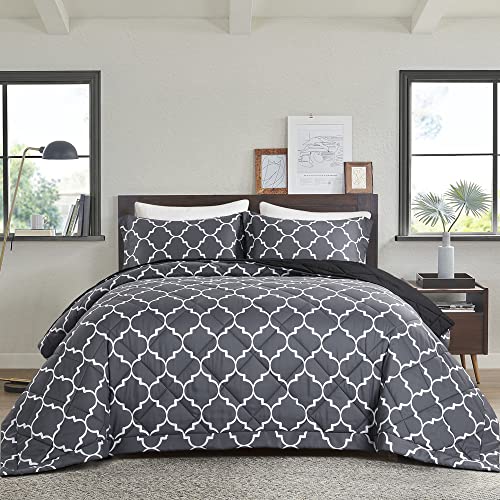 51jh5nobdcl.jpg HOMBYS Ultra Soft Microfiber Reversible Bedding Sets for King Bed | HOMBYS Down Alternative Comforter with 2 Pillow