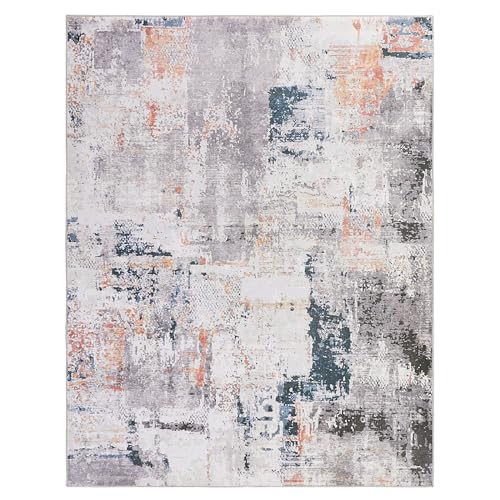 51kf7mtmcpl 1.jpg Modern Boho Area Rug for Living Room & Bedroom - Large Non-Shedding Carpet (Khaki, 10x14 ft) | Non-Slip HOMBYS Area