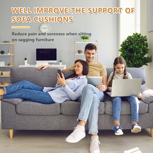 51kh7l 1dgl 1.jpg Firm Density Foam Trapezoidal Couch Cushion Support for Sagging Seat Replacement 3PC | Trapezoidal Sofa Cushion Supp
