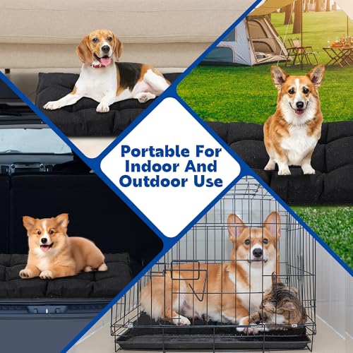51lm7usowfl 1.jpg Chew Proof Dog Bed for Aggressive Chewers and Crazy Diggers - Indestructible and Durable Dog Crate Bed | Water Resis