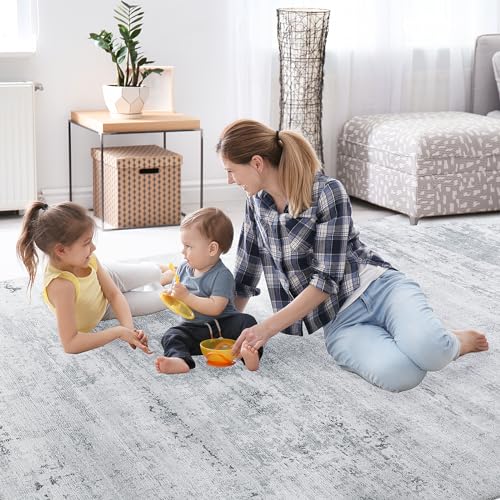 51lp5chpjzl.jpg Modern Abstract BALAPET 10x14 Area Rug for Living Room & Bedroom - Large Machine Washable Boho Carpet with Non-Slip B