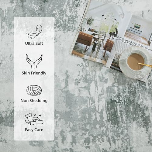 51lxxxoa6l 2.jpg HOMBYS 10x14 ft Modern Area Rug for Living Room, Bedroom, and Office, Large Abstract Floor Carpet with Non-Slip Backing,