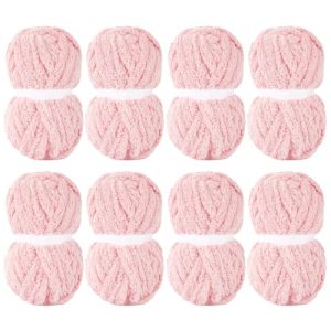 MABOZOO 8 Pack Super Bulky Chenille Yarn for Hand Knitting and Crocheting