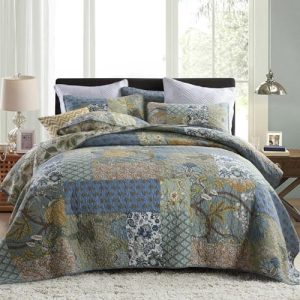 Secgo King Size Green & Sage Comforter Set with 2 Sham