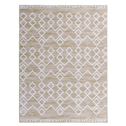51me53s5fol.jpg HOMBYS 10 x 14 ft Moroccan Style Area Rug - Modern Geometric Contemporary Home Deco for Living Room and Bedroom | HO