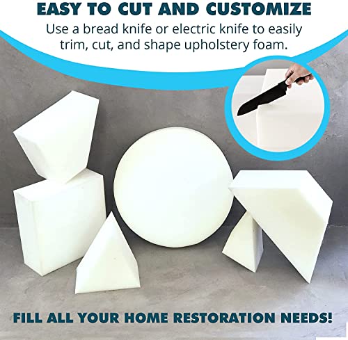 51mjq8k9oql.jpg Foamma High Density Upholstery Foam, 6" x 24" x 72", Replacement Couch Cushion and Chair Filler Stuffing Foamma High Den