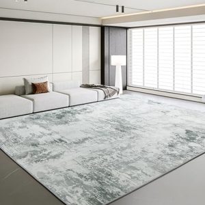 HOMBYS 10x14 ft Modern Area Rug for Living Room, Bedroom, and Office, Large Abstract Floor Carpet with Non-Slip Backing,