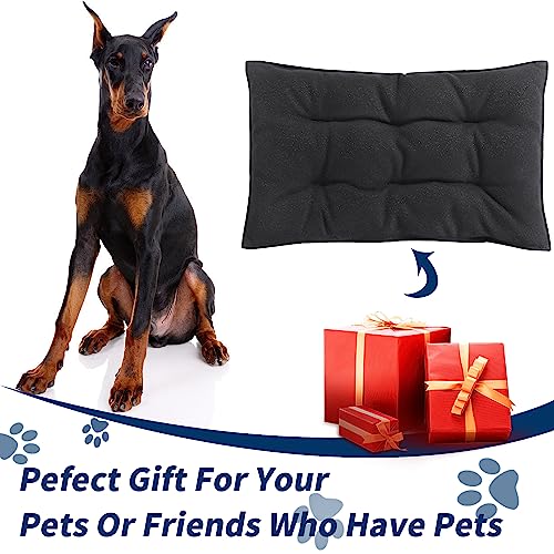 51n3s35ragl.jpg Chew Proof Dog Bed for Medium Dogs, Durable Indoor Outdoor Crate Pad for Teething Puppies, 35"x22" | Stable Kennel P