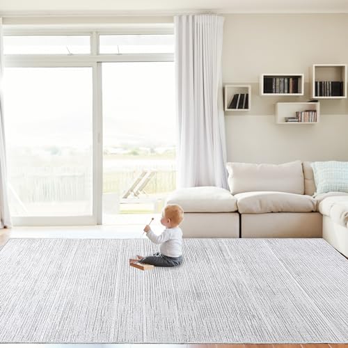 51nsxr4e0l 1.jpg HOMBYS 9x12 ft Modern Ombre Area Rug for Living Room & Bedroom - Tonal Chic Large Floor Carpet for High Traffic Areas -