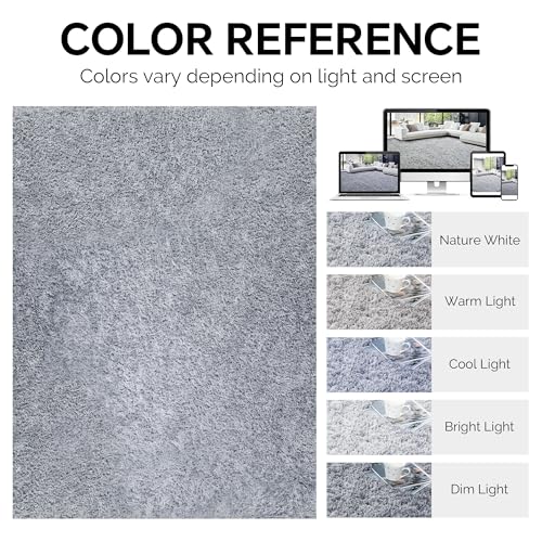 51nxbhfntrl.jpg HOMBYS Ultra Fuzzy Large Plush Faux Fur Shaggy Area Rug 12x15 Feet for Living Room and Bedroom Kids Playroom | HOMBY