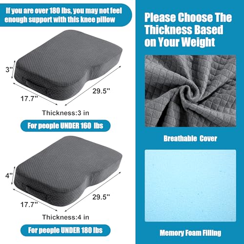 51o8ax0 i1l.jpg HOMBYS Memory Foam Knee Pillow for Side Sleepers - Lower Back Pain Relief and Pregnancy Support | HOMBYS Memory Foam
