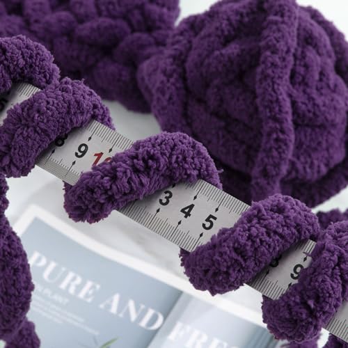 51oqx6ia ql 1.jpg MABOZOO Soft Plush Yarn Bulky for Hand or Arm Knitting | MABOZOO Fluffy Jumbo Chenille Yarn for Crocheting | MABOZO