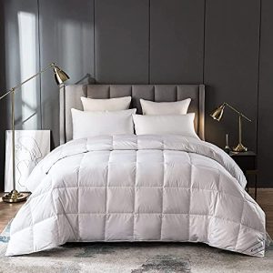 Ultra Soft Ultra Lightweight Goose Down Comforter for Summer King Size | 750 Fill Power Cooling Goose Down Blanket f
