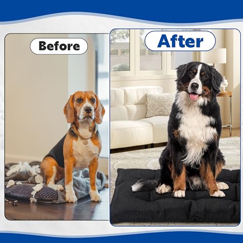 51qaiirx6l 1.jpg Chew Proof Dog Bed for Aggressive Chewers and Crazy Diggers - Indestructible and Durable Dog Crate Bed | Water Resis