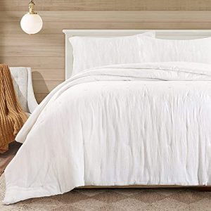 HOMBYS 100% Cotton Muslin Lightweight and Breathable Down Alternative Comforter for Summer, King Size 102x90 | HOMBY
