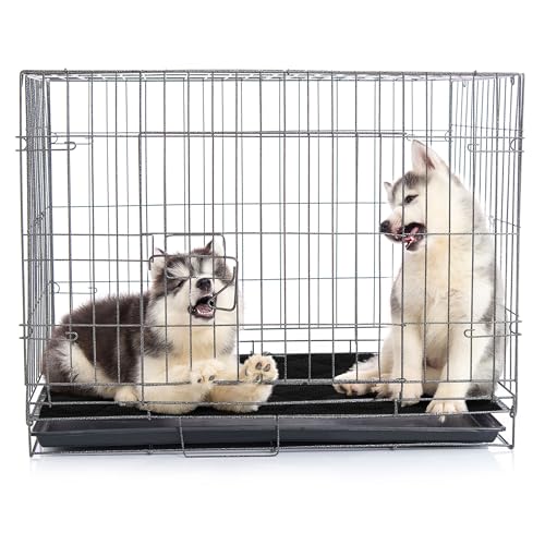 51tn4iaubfl 2.jpg HOMBYS Pee Proof Indestructible Dog Bed for Crate and Chew Proof Durable Dog Pad for Aggressive Chewers,Fleece Black,18"