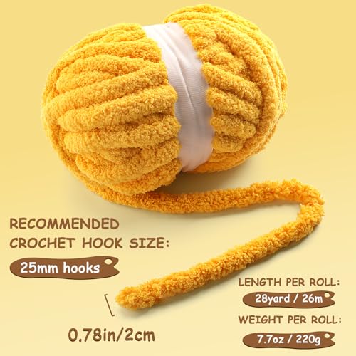 51urb wbwzl.jpg Chunky Chenille Yarn for Crocheting - Fluffy Yarn for Hand Knitting (Black-White-Gray) Super Bulky Yarn for Hand Knitt