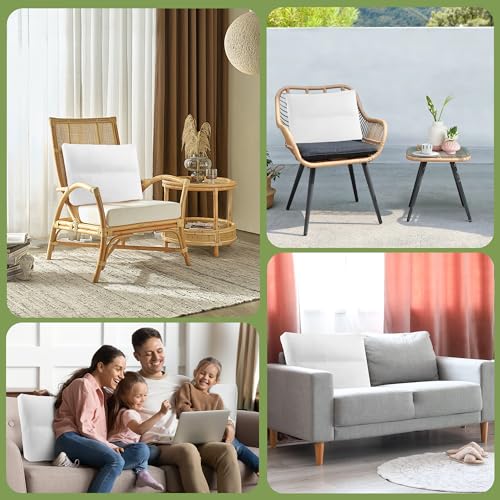 51uaxolhqbl.jpg HOMBYS Shredded Foam Couch Back Cushion Replacement, Lumbar Support Pillow for Sofa & Couch, Removable Back Pillow (3