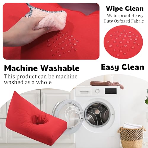 51uiqgdv7tl 1.jpg HOMBYS Red BBL Chair for Post-Surgery Sitting and Sleeping with Shredded Foam Filling HOMBYS Red Brazilian Butt Lift P