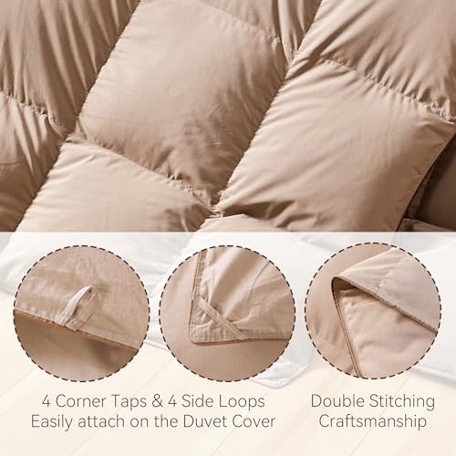 51uqwcu017l.jpg Premium SNOWMAN Down Comforter Queen Size for Luxurious All Season Sleep | SNOWMAN 3D Baffle Box Design Queen Size D