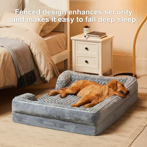 51vp fax0l.jpg Extra Large Dog Beds for Washing and Sleeping | Orthopedic Egg Foam Sofa Beds for Extra Large Dogs | Waterproof and