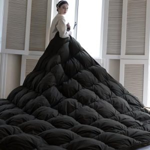 KAKABELL All Season Ultra Soft and Cozy Noiseless Goose Down Feathers Fiber Comforter Cal King Size | KAKABELL Ultra