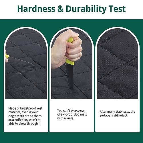 51vtzo0jrhl 2.jpg HOMBYS Chew Proof Dog Crate Pad Mat for Durable Training Teething Puppies, Indestructible Fabric Pet Bed, 35"x22" Durabl