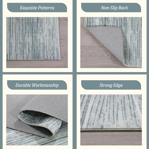 51ydc7ddczl 2.jpg HOMBYS Thickened Memory Foam Area Rug for Living Room and Bedroom | Large Modern Abstract Floor Carpet for Indoor Us
