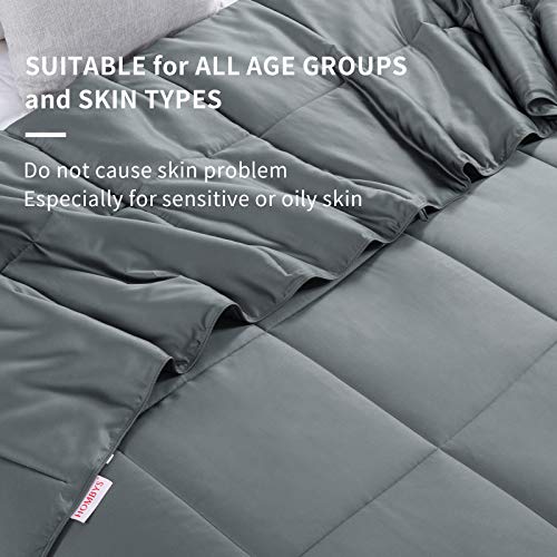 51ynpcfl5cl 3.jpg HOMBYS Lightweight Cooling Comforter King Size for Hot Sleepers HOMBYS Bamboo Derived Cooling Comforter King Size Grey H
