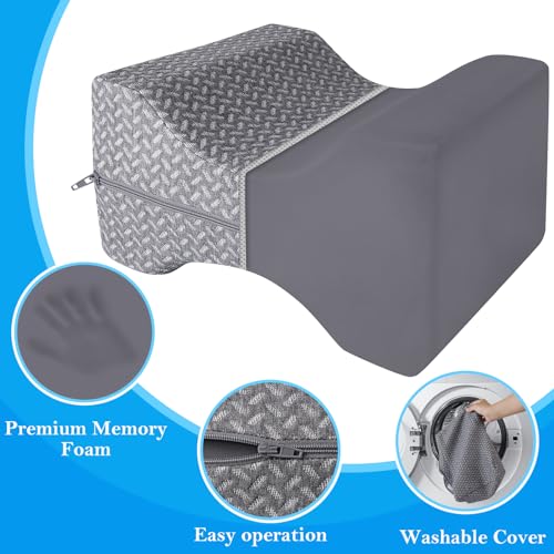 51zlx eajel 1.jpg BlissTrends Memory Foam Knee Pillow for Side Sleepers: Promotes Blood Circulation, Aligns Spine, Relieves Sciatica and J