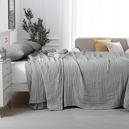 51agxgp xrl 3.jpg HOMBYS Oversized King Muslin Blanket for Summer, Extra Large (120x120), Ultra Lightweight Cotton Sheets | HOMBYS Gia