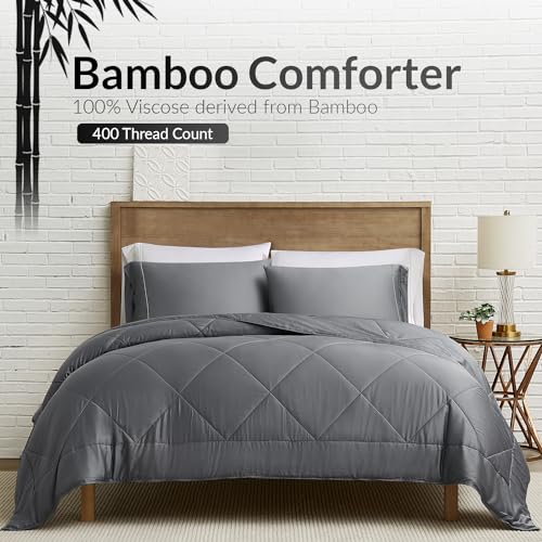 51amj n6ufl.jpg Coldest Comforter Set for All Seasons | Down Alternative Duvet | 100% Viscose Derived from Bamboo - Easy to Wash, Breath