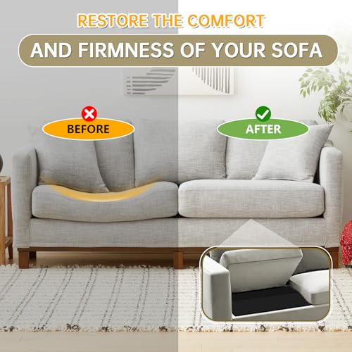 51avikzxwl 1.jpg Firm Density Foam Trapezoidal Couch Cushion Support for Sagging Seat Replacement 3PC | Trapezoidal Sofa Cushion Supp