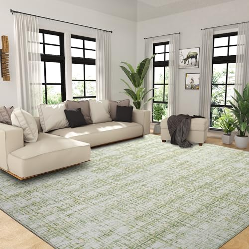 51be5owcsl.jpg HOMBYS Modern 10x14ft Sketch Area Rug for Living Room & Bedroom, Large Boho Carpet for Indoor Use, Abstract Design No