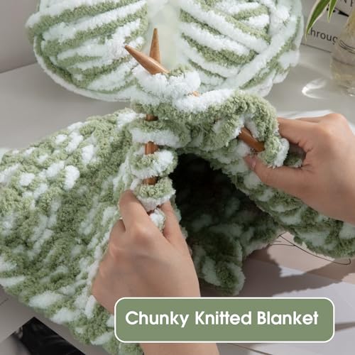51cvsyrjopl.jpg HOMBYS Soft Lightweight Large Thick Jumbo Yarn for Hand Knitting | HOMBYS Bulky Fulffy Chunky Chenille Yarn for Chun