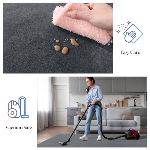 51cnxq51rl 1.jpg HOMBYS 12x15ft Large Area Rug for Living Room - Fluffy Soft, Non-Shedding Floor Carpet with Non-Slip Backing - Indoor Of