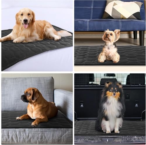 51dr6fxgecl 4.jpg HOMBYS Indestructible Dog Blanket for Furniture Protection, Chew Proof and Waterproof, Reversible and Washable (25"X35")