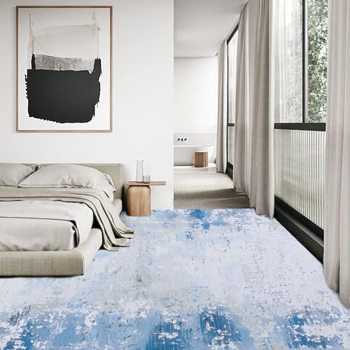 51dftnfoll 2.jpg HOMBYS 9x12 ft Modern Area Rug for Living Room, Large Abstract Floor Carpet with Non-Slip Backing for Indoor Use | H