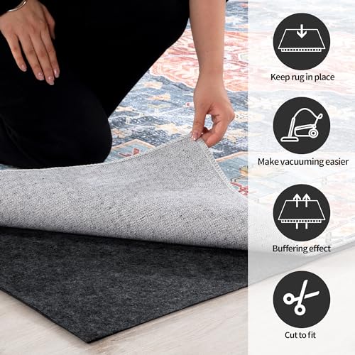 51dgpt3pdl 1.jpg HOMBYS 100% Waterproof Non-Slip Rug Pad 8x10 for Oversized Area Rug | Non Skid Carpet Pads for All Floors and Finish