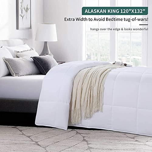 51epyh7m1hl.jpg HOMBYS Alaskan King Comforter Lightweight Quilted Down Alternative Duvet Insert for All Season White | HOMBYS Alaska