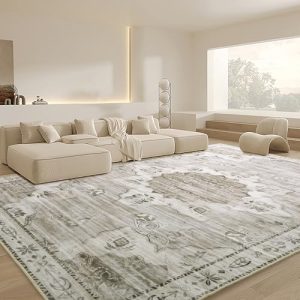 HOMBYS 9x12 ft Boho Floral Area Rug for Living Room and Bedroom - Tribal Home Decor | HOMBYS Large Boho Floral Rug -