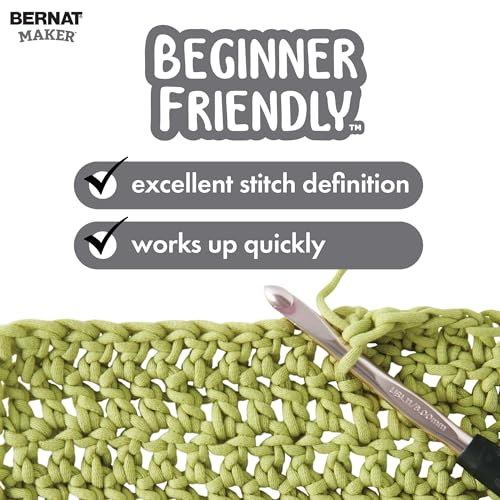 51ghpgqxrml.jpg Bernat Maker Hyacinth Bulky Yarn - 250g Cotton Nylon - Perfect for Knitting & Crochet