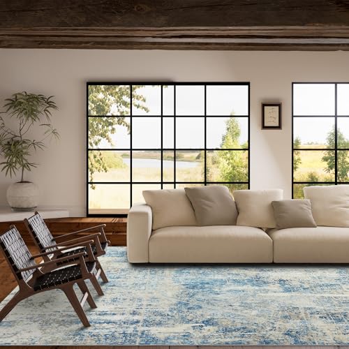 51grsbxkfl 3.jpg HOMBYS Thickened Memory Foam Area Rug for Living Room and Bedroom - Large Soft Modern Floor Carpet for Indoor, Beige