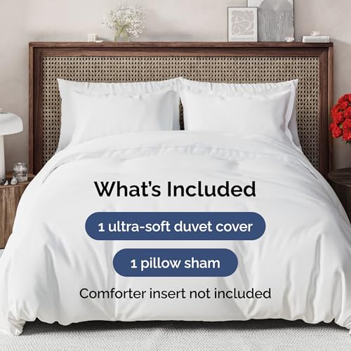 51gv3gxpeol 1.jpg Extra Soft Twin/Twin XL Size Duvet Cover - Hotel Luxury & Fade Free (White) Extra Soft Twin/Twin XL Size Duvet Cover -